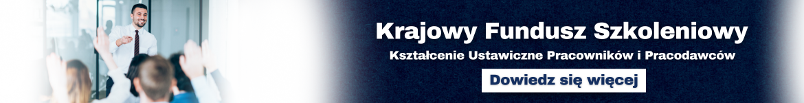Krajowy Fundusz Szkoleń. Kliknij, aby dowiedzieć się więcej.