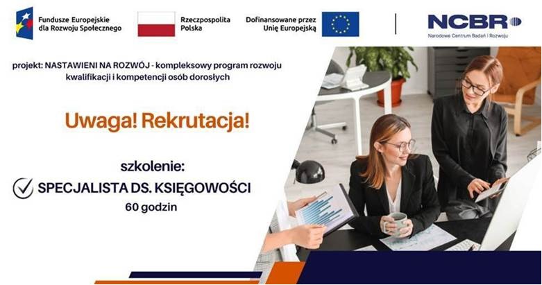 Obrazek dla: Rekrutacja na bezpłatny kurs specjalista ds. księgowości.