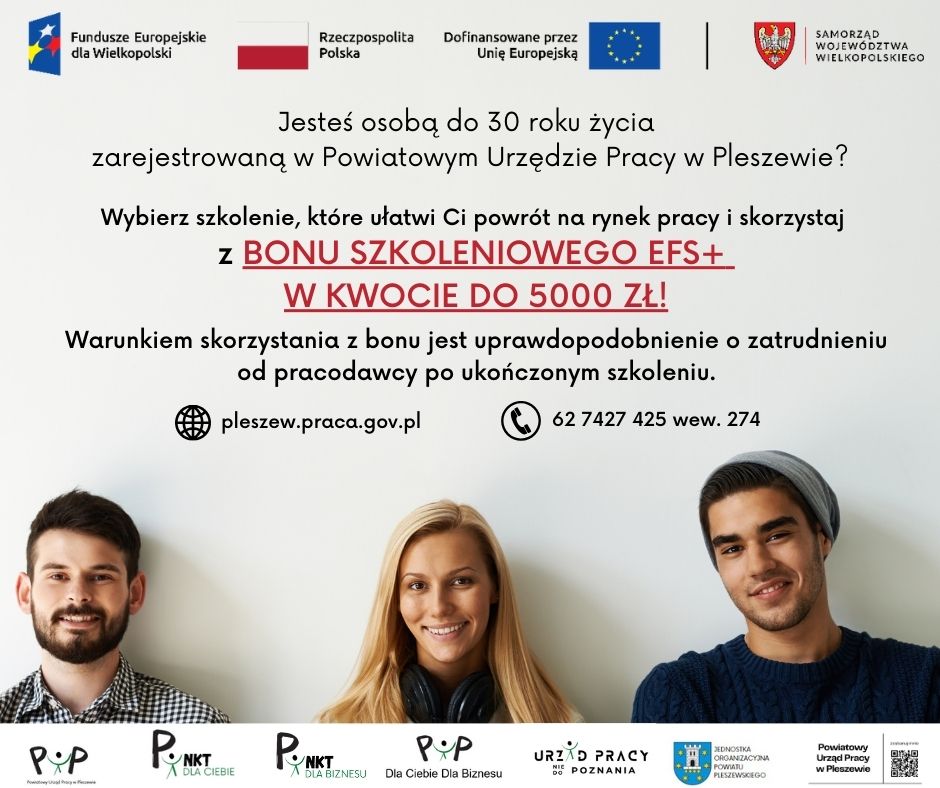 Zdjęcie artykułu Bony szkoleniowe dla osób bezrobotnych do 30 roku życia. Skorzystaj z szansy na nowe kwalifikacje zawodowe