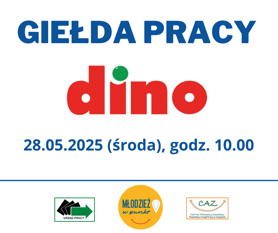 Giełda pracy - dino ulotka