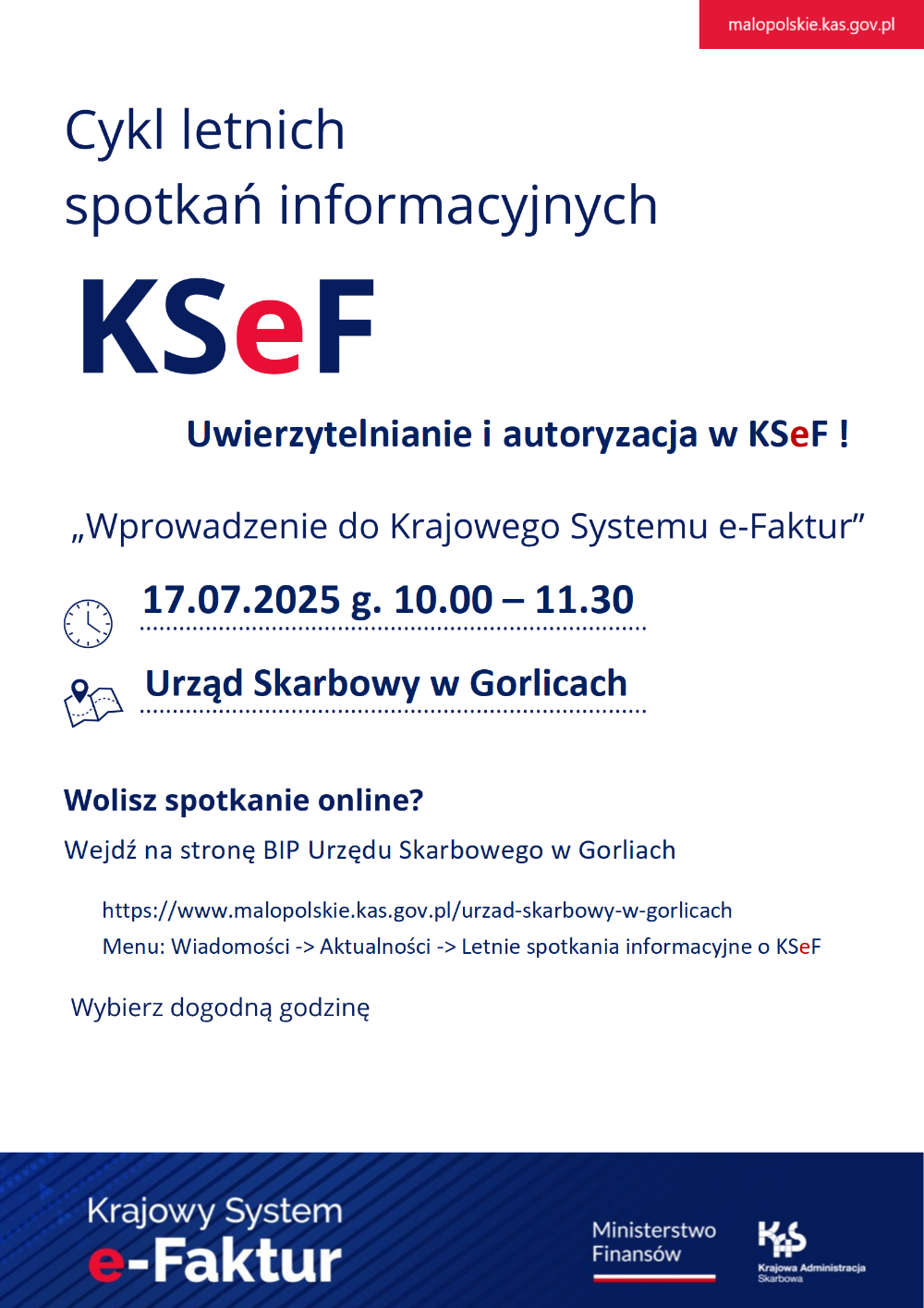 Informacja na temat Krajowego Systemu e-Faktur