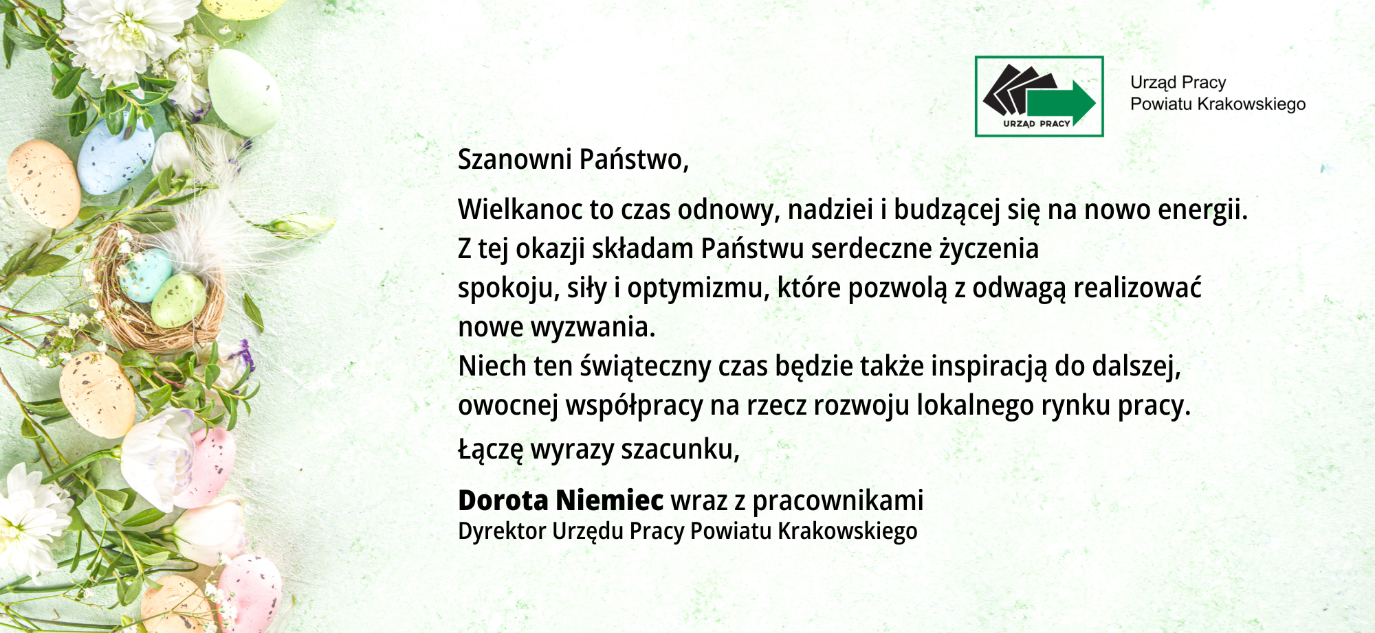 Kartka z życzeniami na Wielki Tydzień 