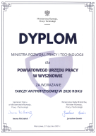 Zdjęcie artykułu Dyplom Ministra Rozwoju, Pracy i Technologii za wdrożenie Tarczy Antykryzysowej w 2020 roku