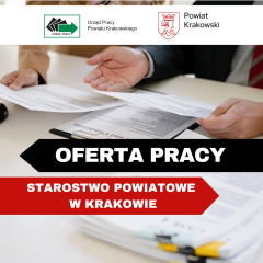 Zdjęcie artykułu Nabór na wolne stanowisko urzędnicze - Starostwo Powiatowe w Krakowie